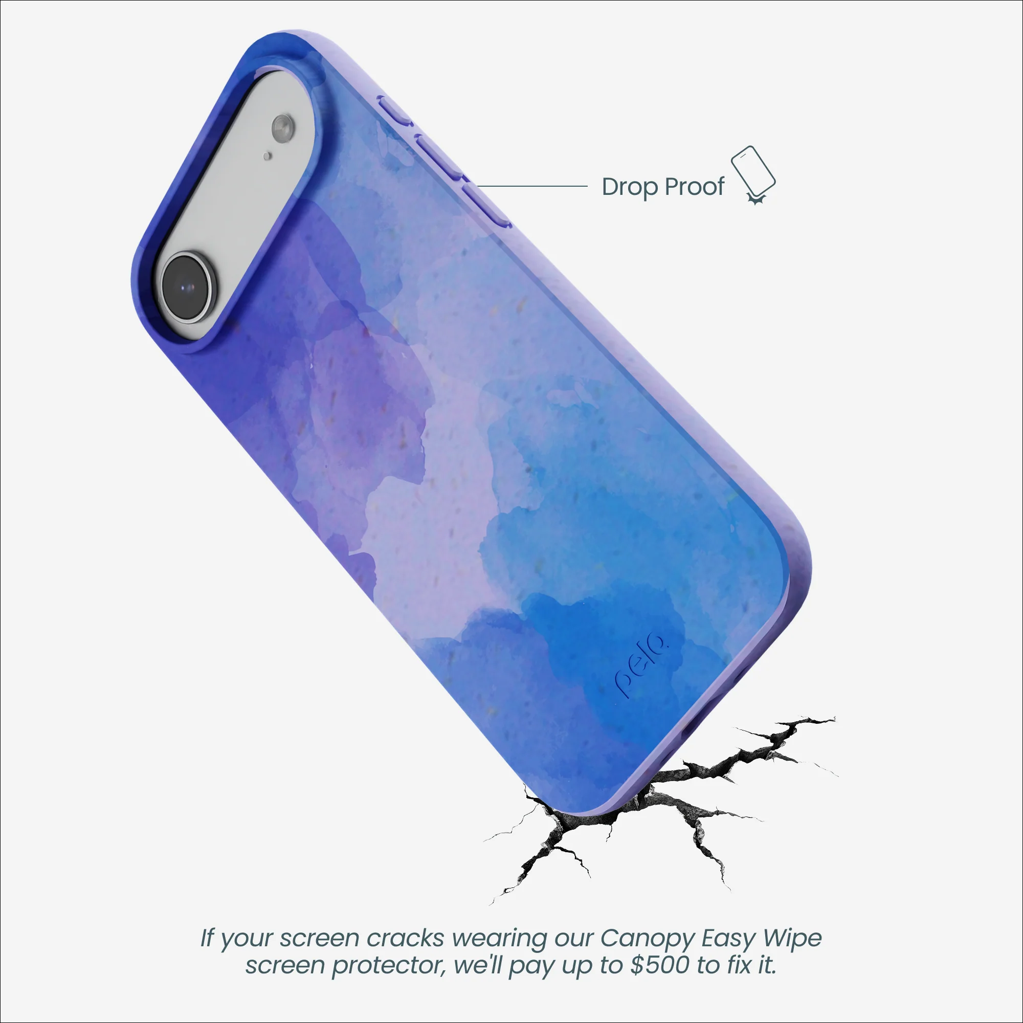 Lavender Blue Reflections iPhone Air Case - Image 5