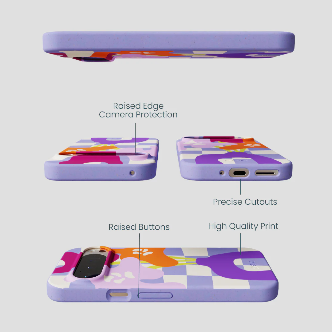 Lavender Bright Blooms Google Pixel 9/9 Pro Case - Image 3