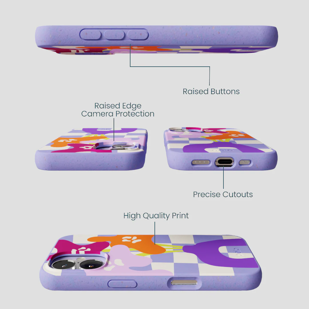 Lavender Bright Blooms iPhone 16 Case - Image 3
