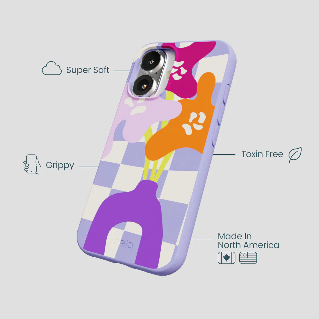 Lavender Bright Blooms iPhone 16 Case - Image 4