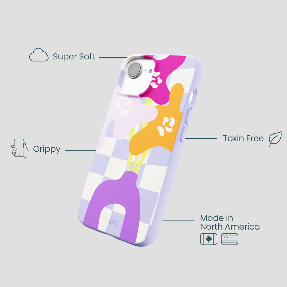 Lavender Bright Blooms iPhone 16e/17e Case - Image 4