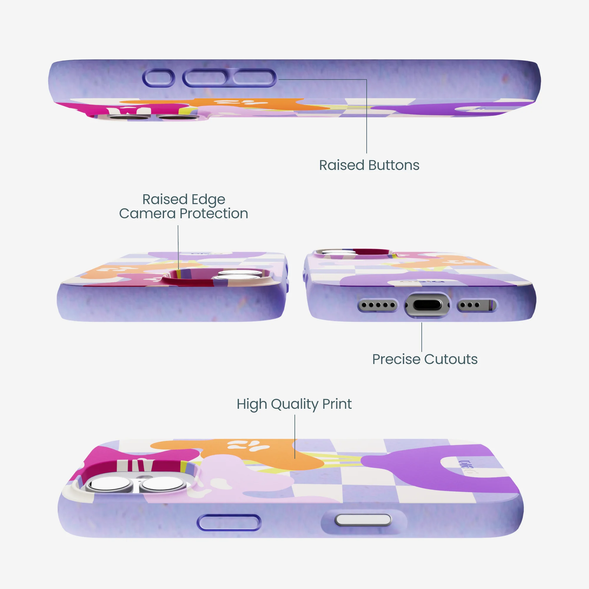 Lavender Bright Blooms iPhone 17 Case - Image 3