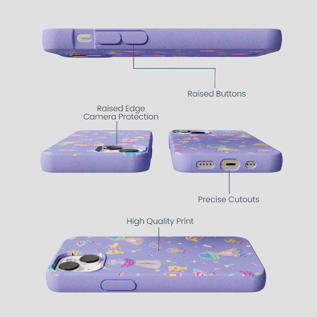 Lavender Bunny and Beyond iPhone 13 Case - Image 3