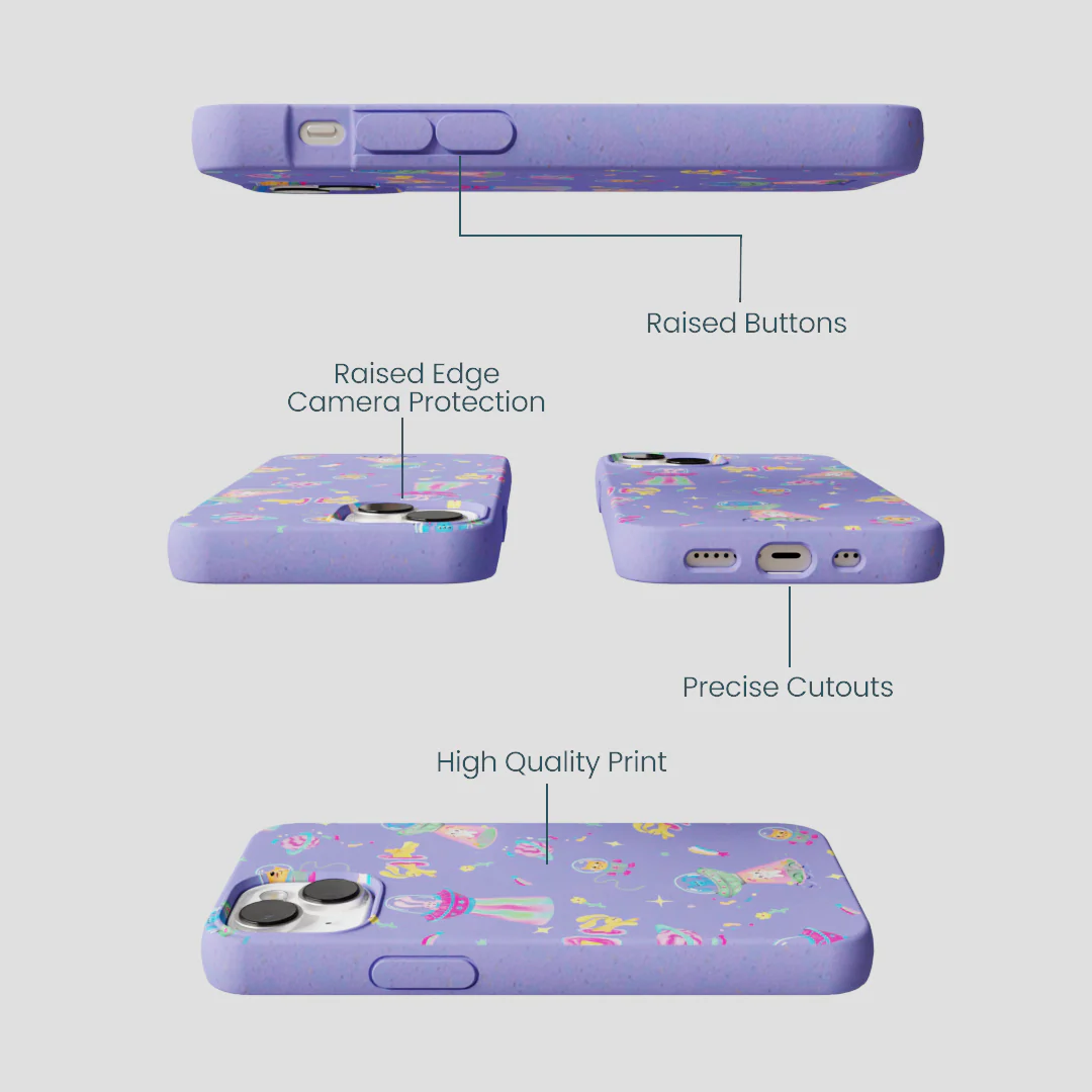 Lavender Bunny and Beyond iPhone 13 Mini Case - Image 3