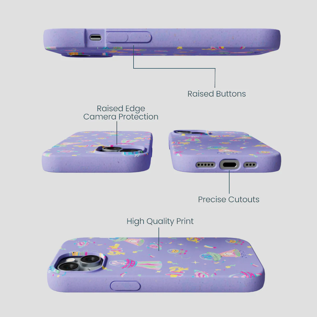 Lavender Bunny and Beyond iPhone 14 Case - Image 3