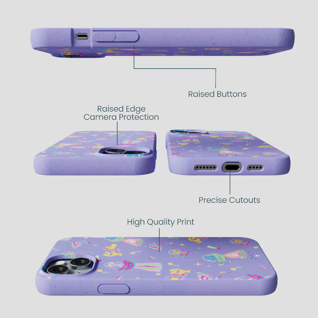 Lavender Bunny and Beyond iPhone 14 Plus Case - Image 3