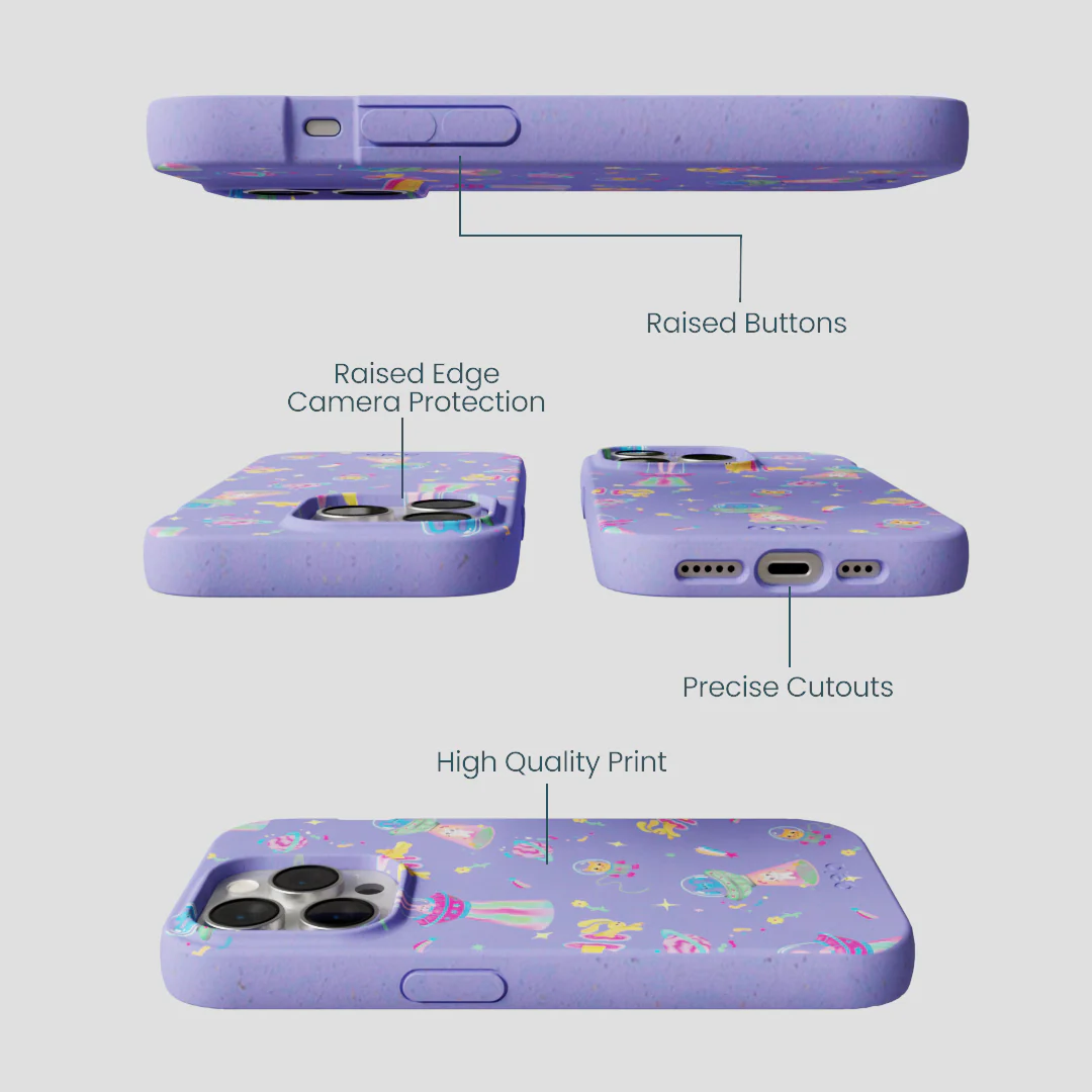 Lavender Bunny and Beyond iPhone 14 Pro Case - Image 3