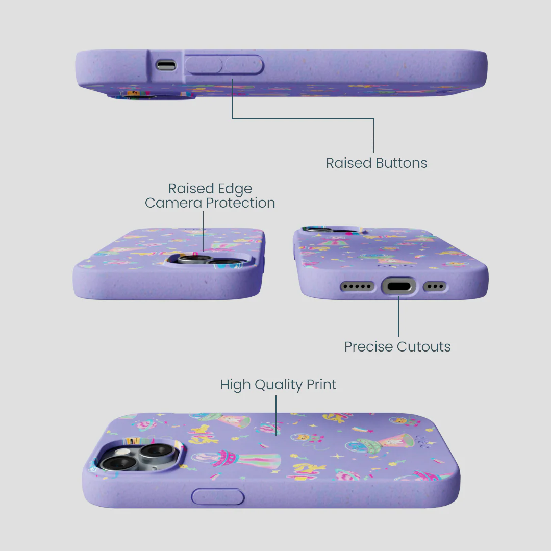 Lavender Bunny and Beyond iPhone 15 Case - Image 3