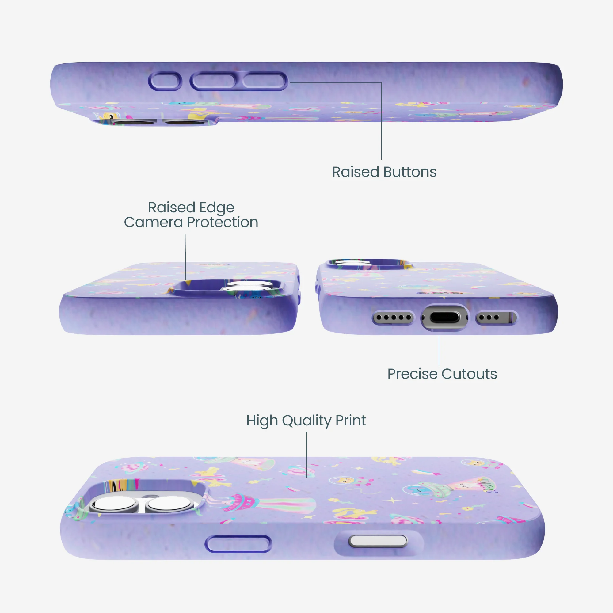 Lavender Bunny and Beyond iPhone 17 Case - Image 3