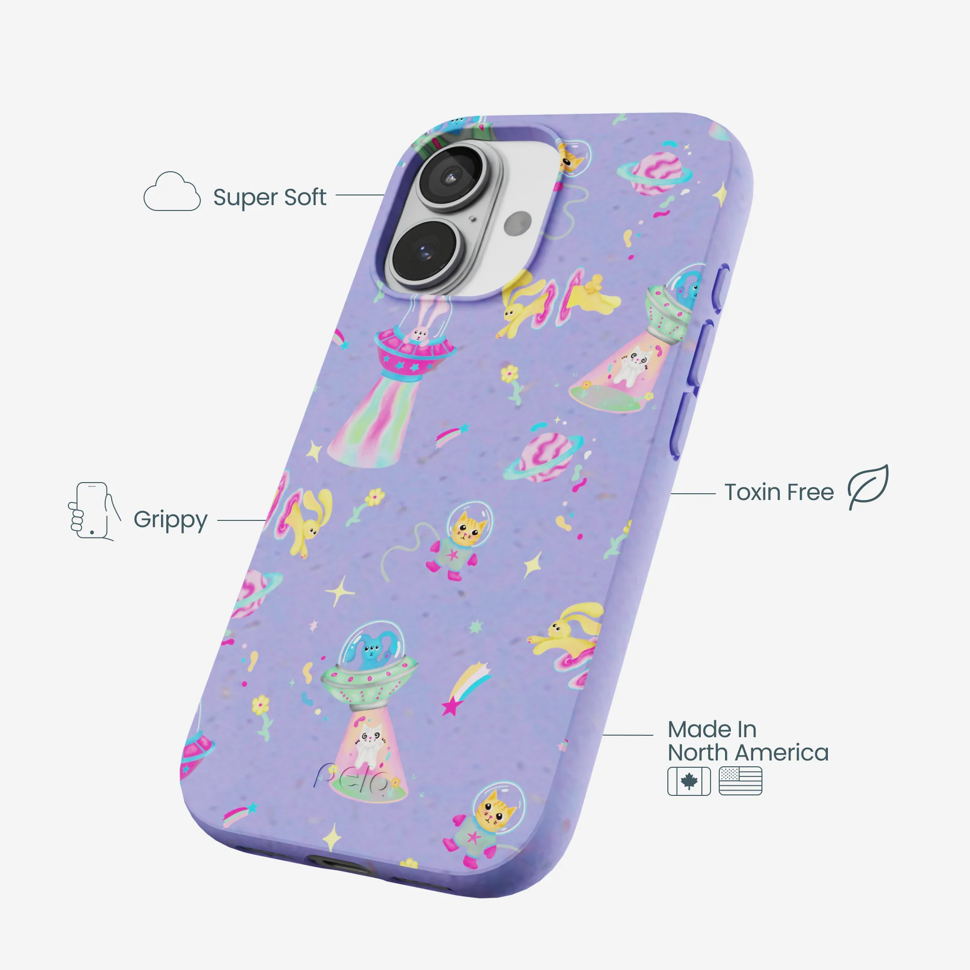 Lavender Bunny and Beyond iPhone 17 Case - Image 4
