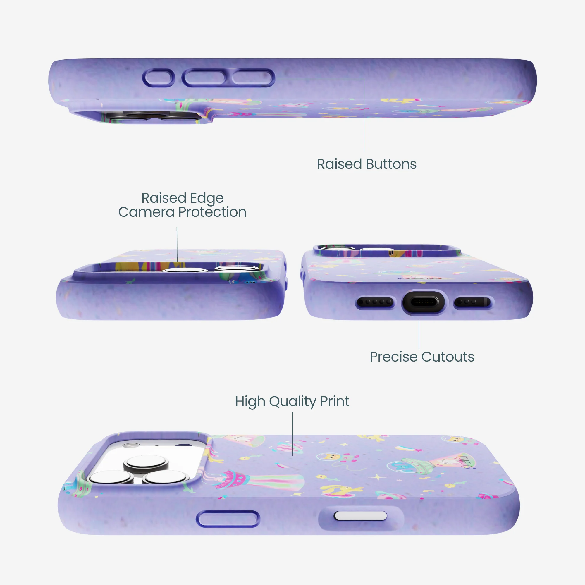 Lavender Bunny and Beyond iPhone 17 Pro Case - Image 3