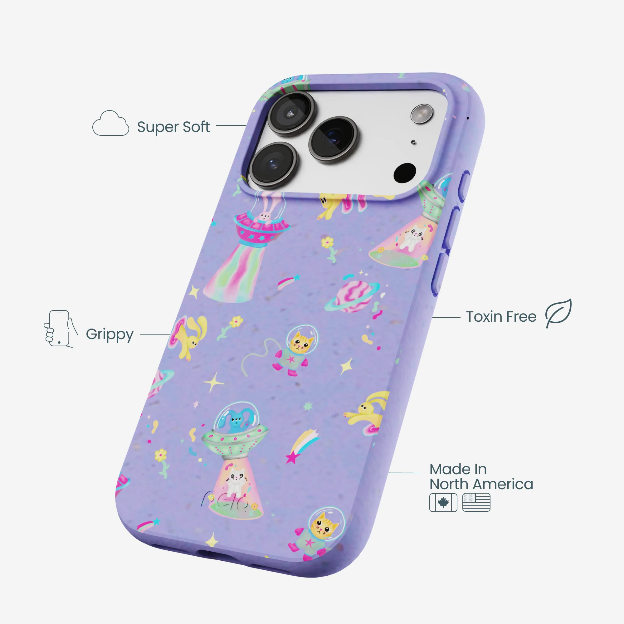 Lavender Bunny and Beyond iPhone 17 Pro Case - Image 4