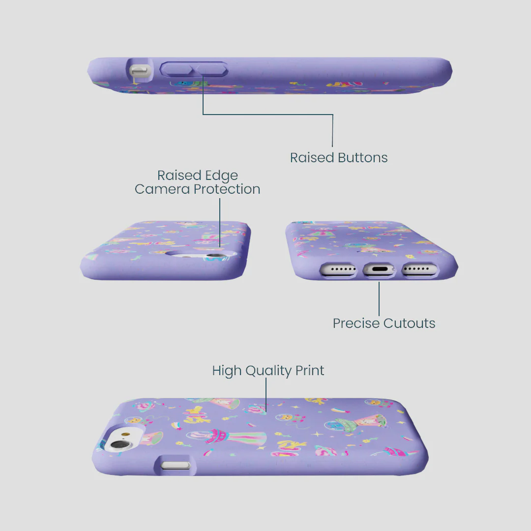 Lavender Bunny and Beyond iPhone 6/6s/7/8/SE Case - Image 2