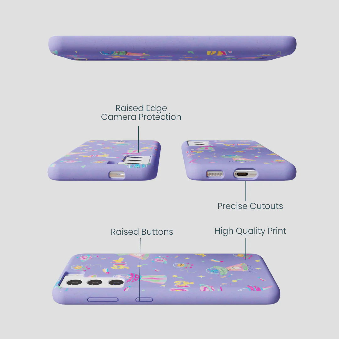 Lavender Bunny and Beyond Samsung Galaxy S22 Case - Image 2