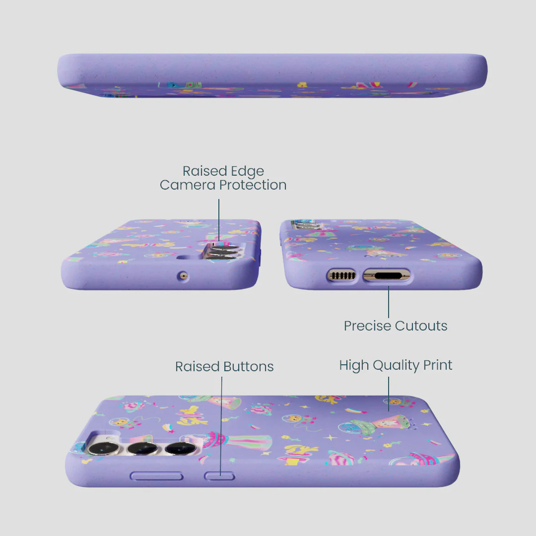 Lavender Bunny and Beyond Samsung Galaxy S23+(Plus) Case - Image 2
