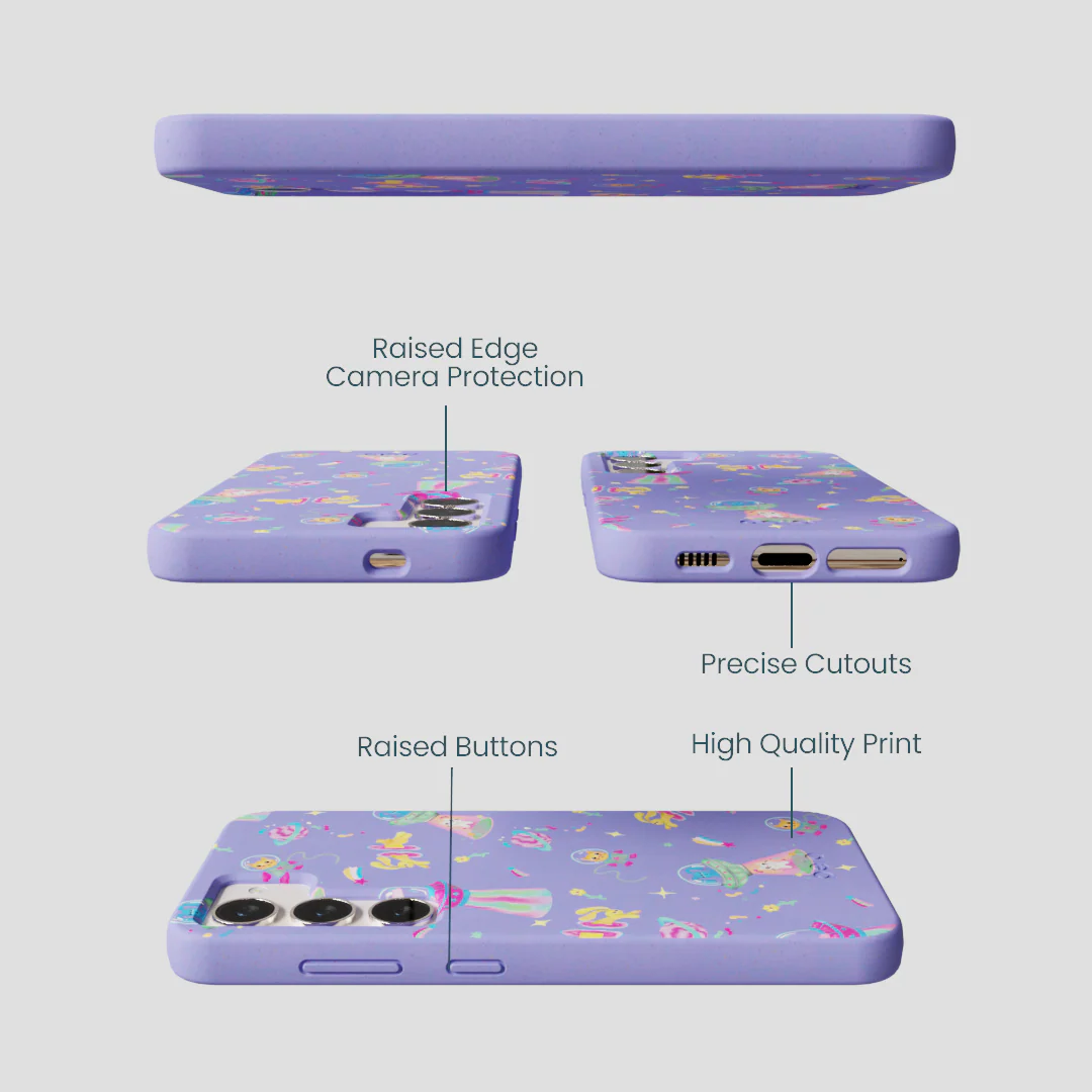 Lavender Bunny and Beyond Samsung Galaxy S24 Case - Image 2
