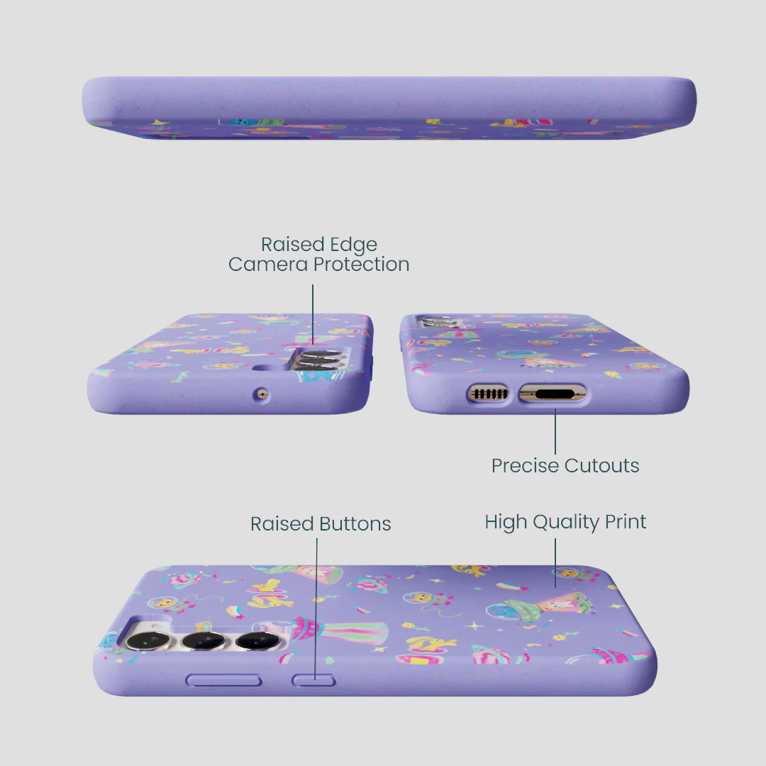 Lavender Bunny and Beyond Samsung Galaxy S24+(Plus) Case - Image 2
