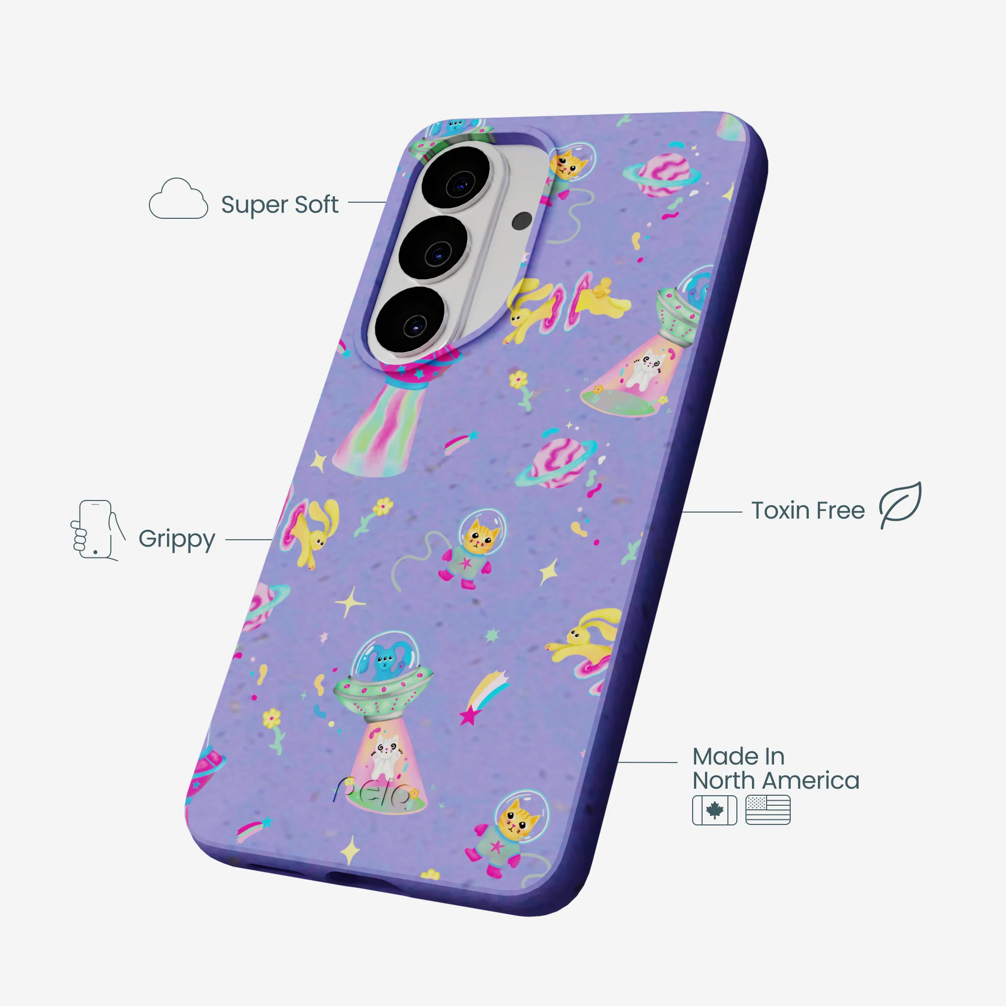 Lavender Bunny and Beyond Samsung Galaxy S26 Case - Image 3