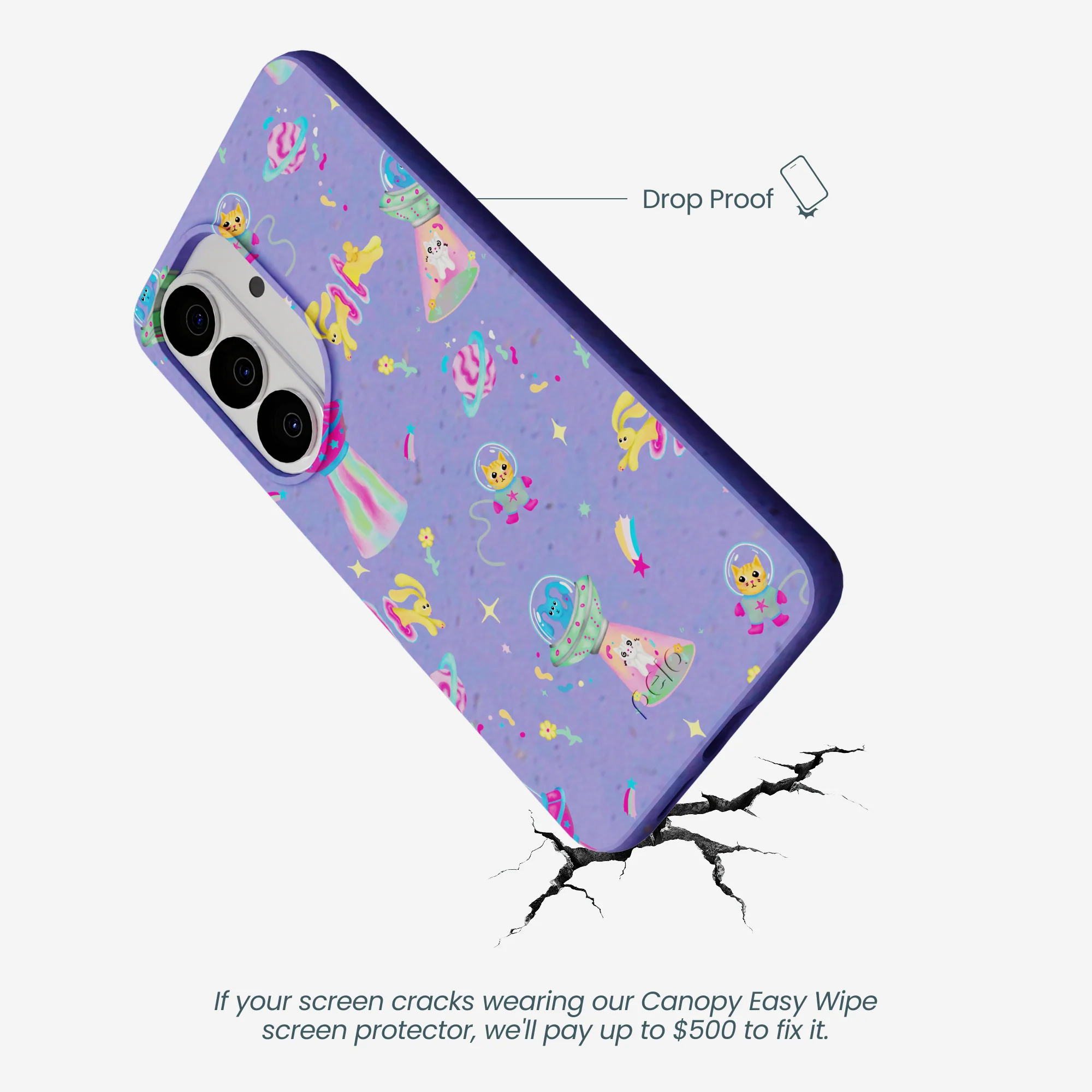 Lavender Bunny and Beyond Samsung Galaxy S26 Case - Image 4