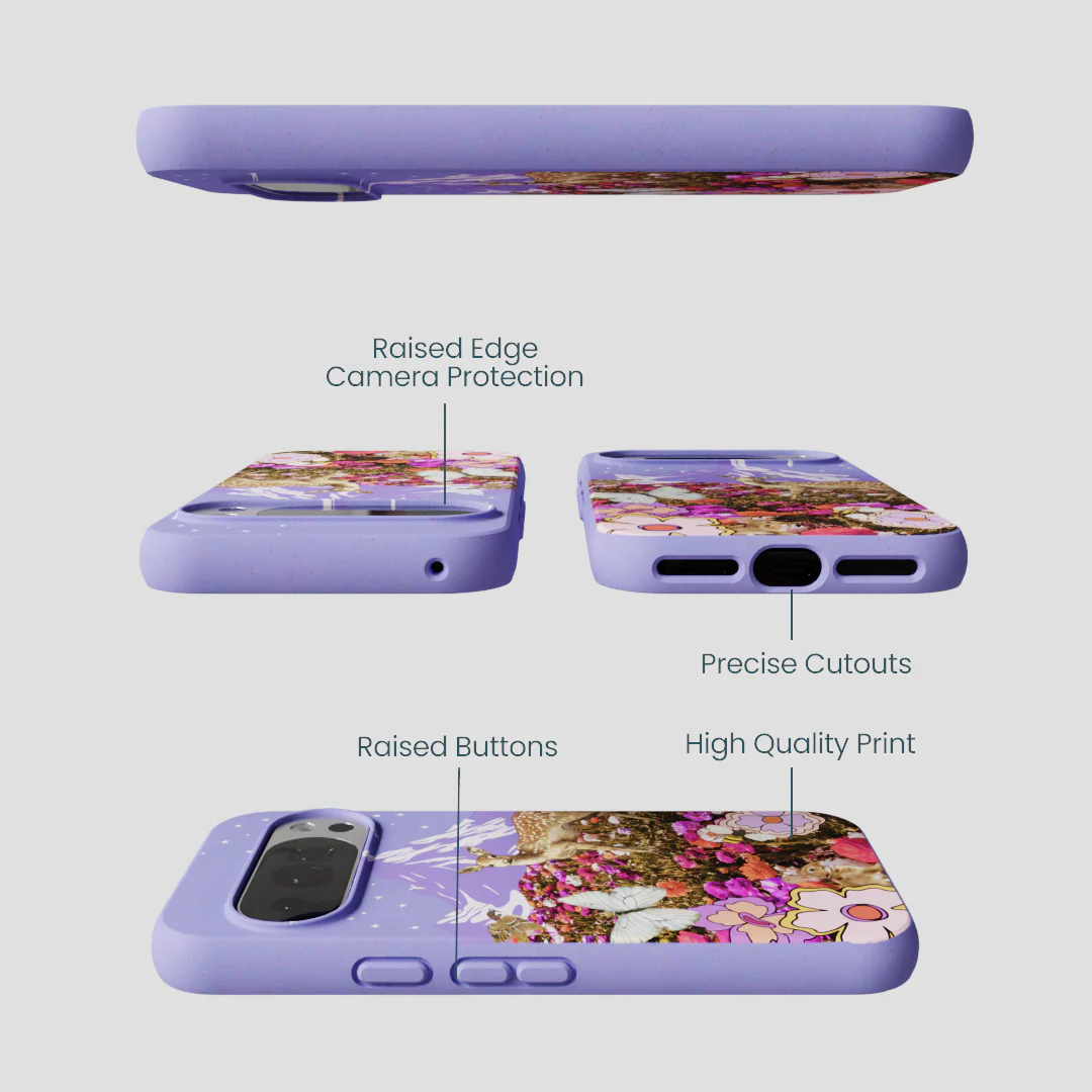 Lavender Deer Meadow Google Pixel 10/10 Pro Case - Image 3