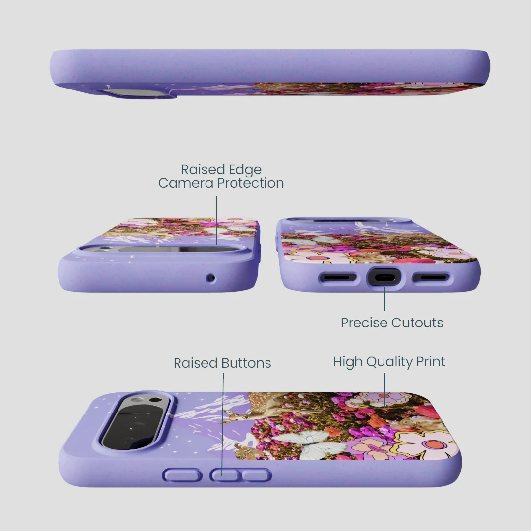 Lavender Deer Meadow Google Pixel 10 Pro XL Case - Image 3