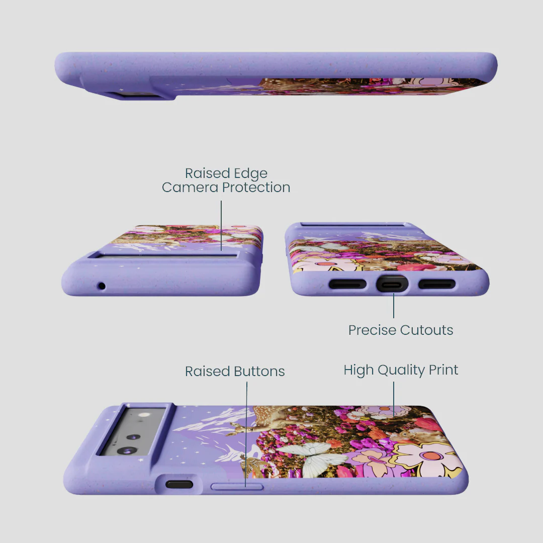Lavender Deer Meadow Google Pixel 6 Case - Image 3