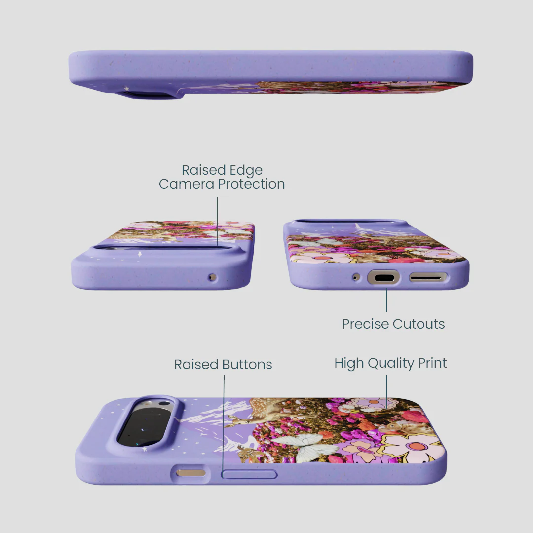 Lavender Deer Meadow Google Pixel 9/9 Pro Case - Image 3