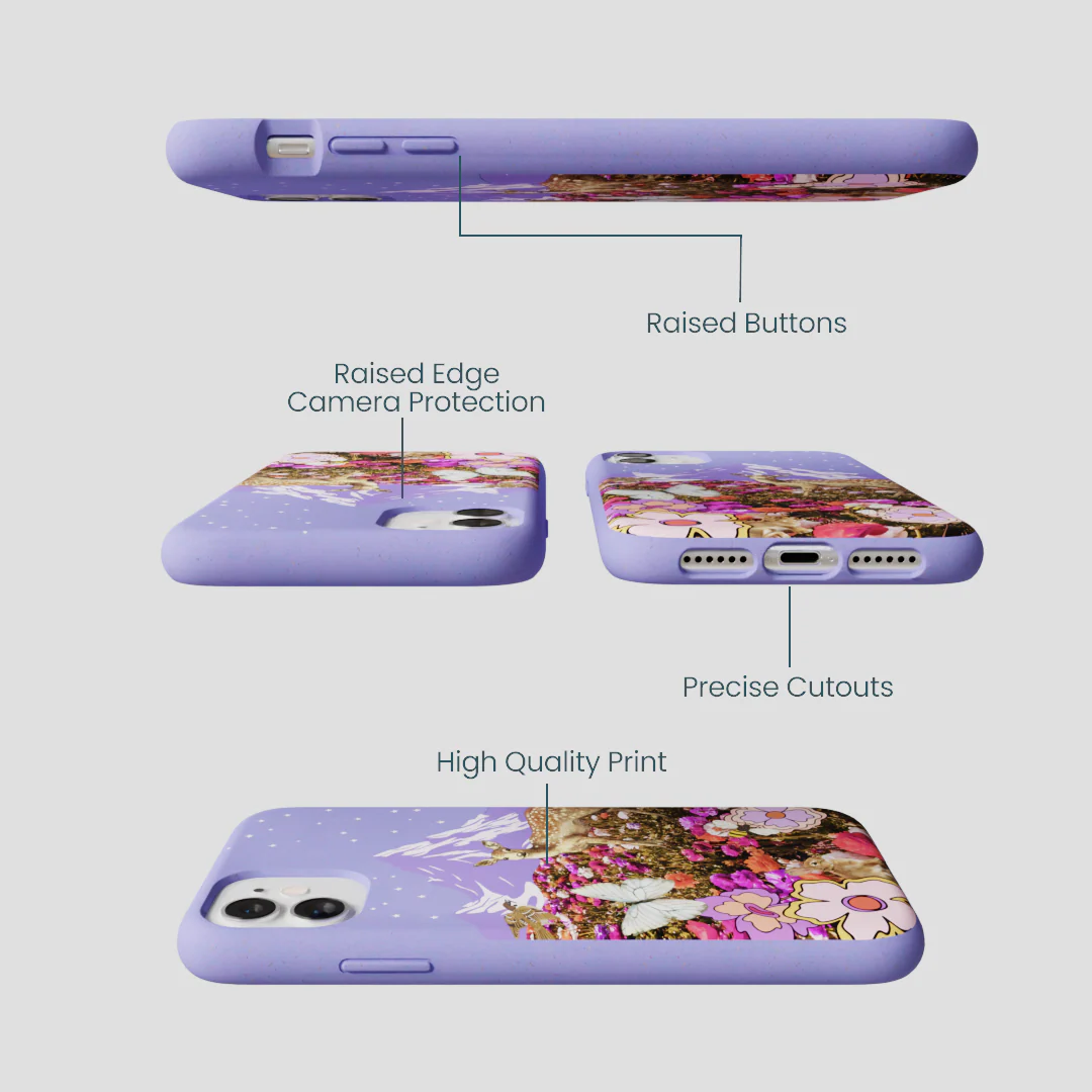Lavender Deer Meadow iPhone 11 Case - Image 3