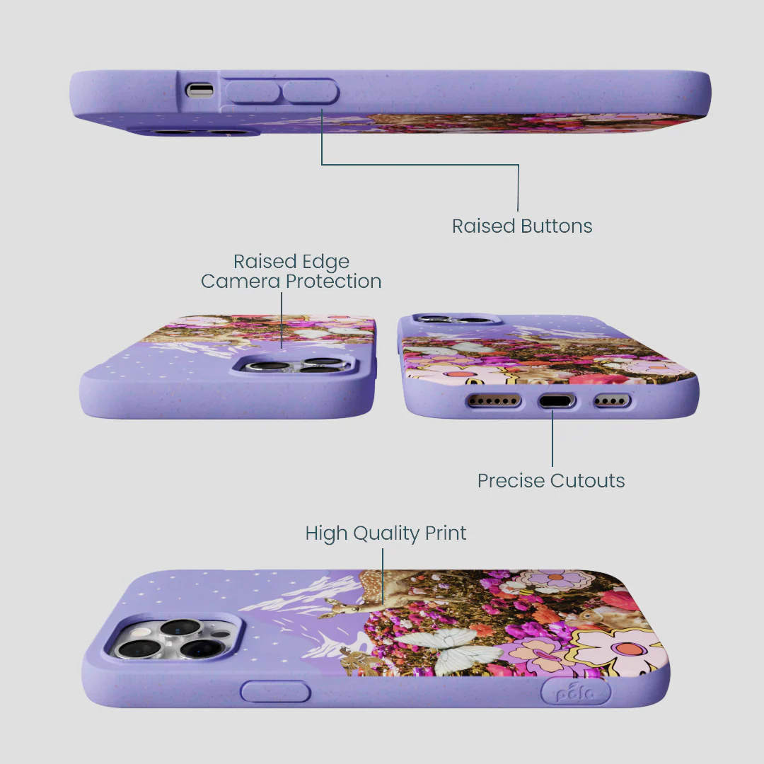 Lavender Deer Meadow iPhone 12 Pro Max Case - Image 3