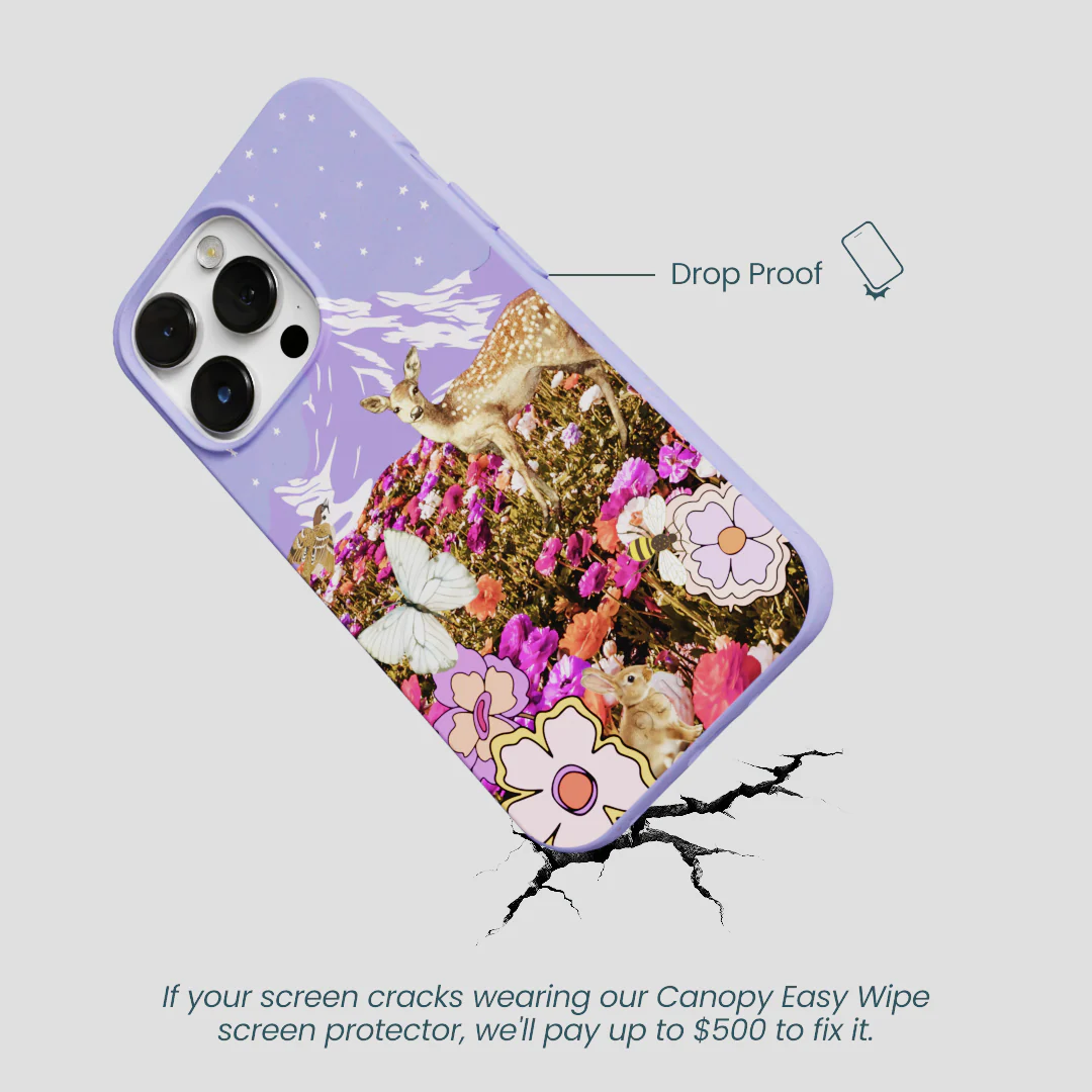 Lavender Deer Meadow iPhone 13 Pro Max Case - Image 5