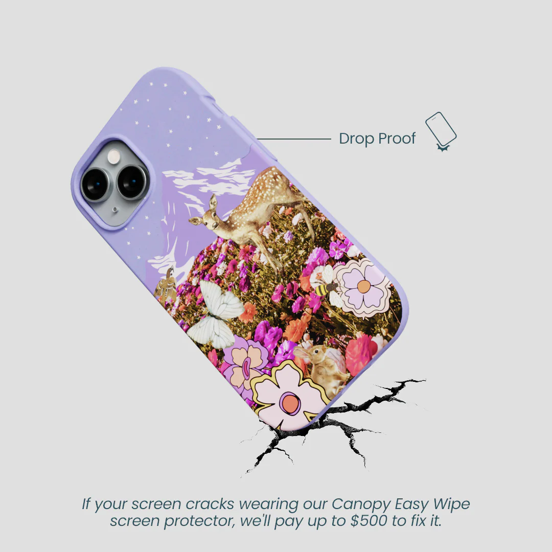 Lavender Deer Meadow iPhone 14 Case - Image 5