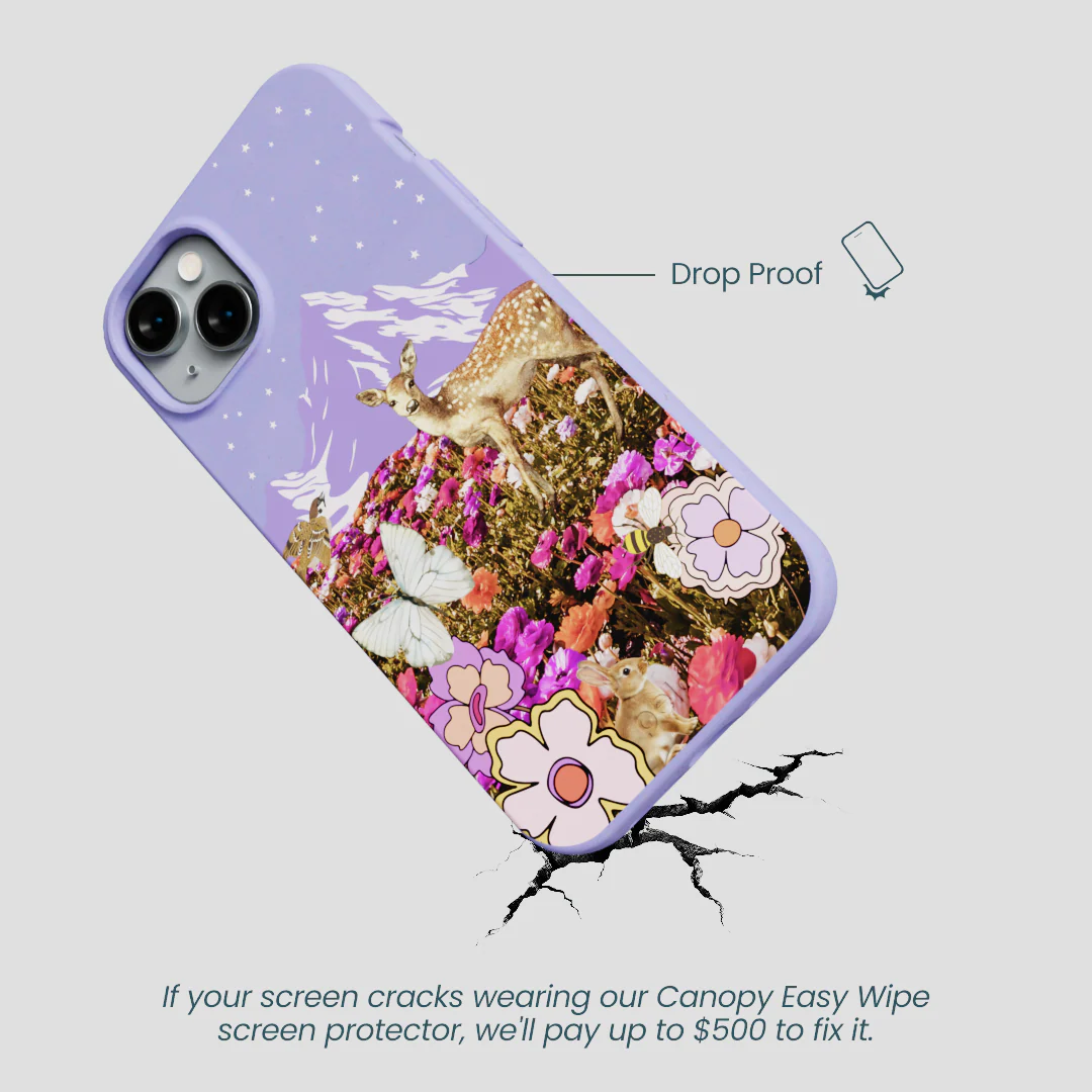 Lavender Deer Meadow iPhone 14 Plus Case - Image 5