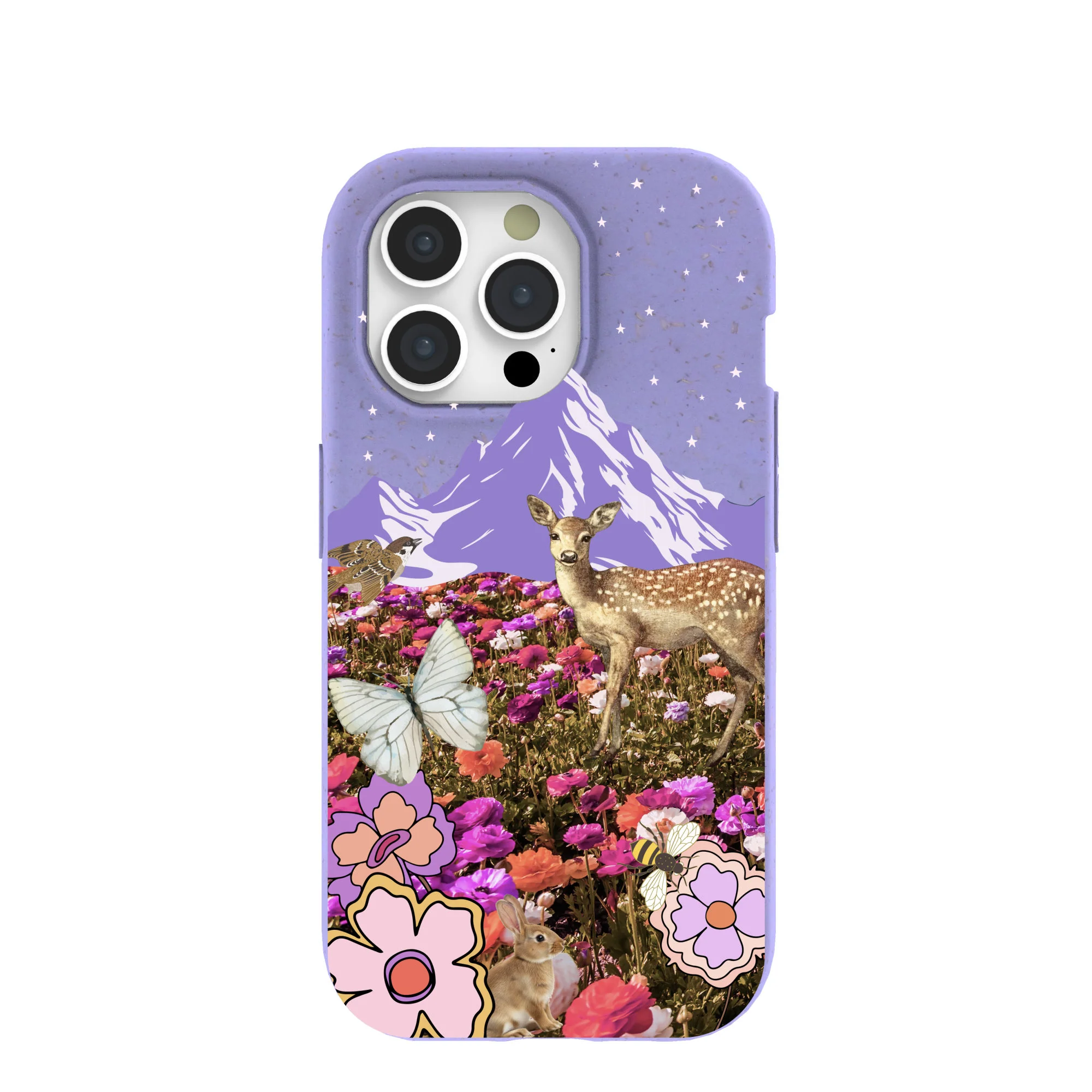 Lavender Deer Meadow iPhone 15 Pro Case