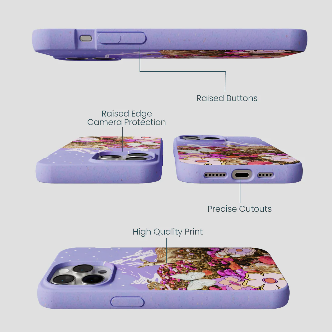 Lavender Deer Meadow iPhone 15 Pro Max Case - Image 3