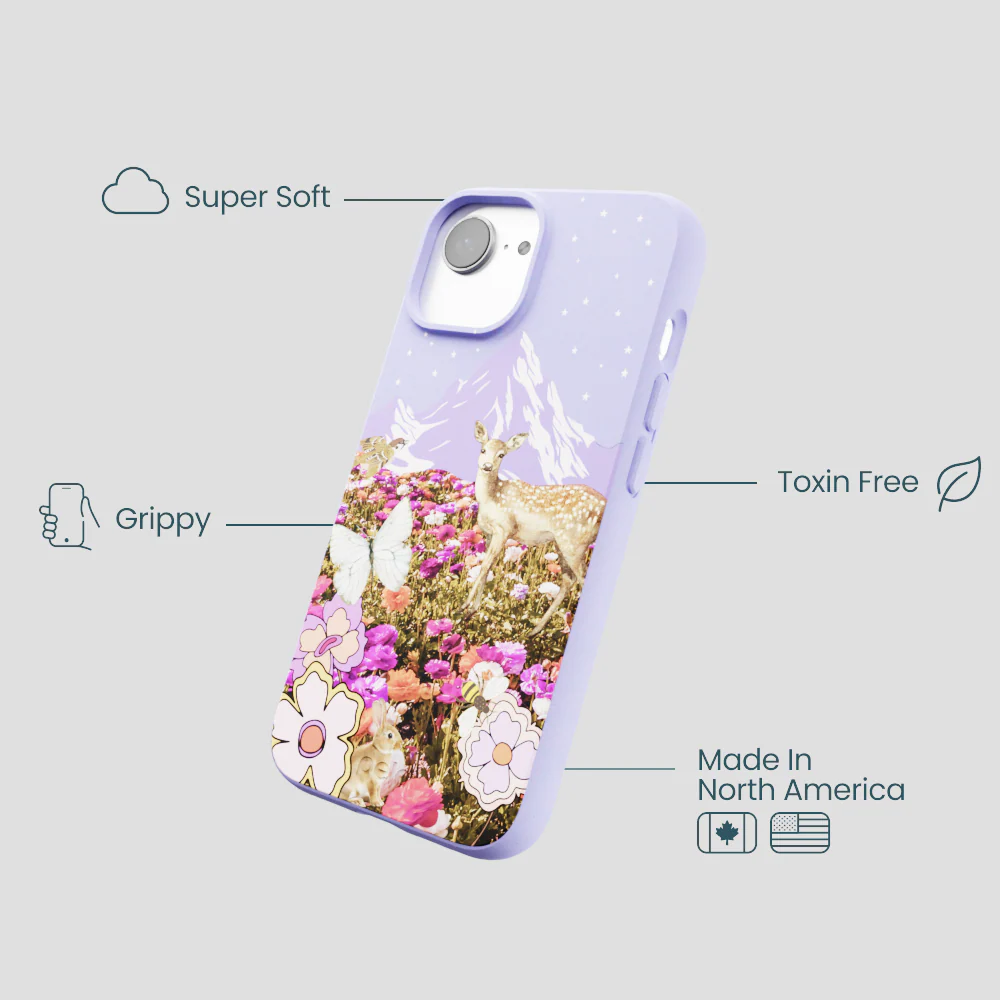 Lavender Deer Meadow iPhone 16e/17e Case - Image 4