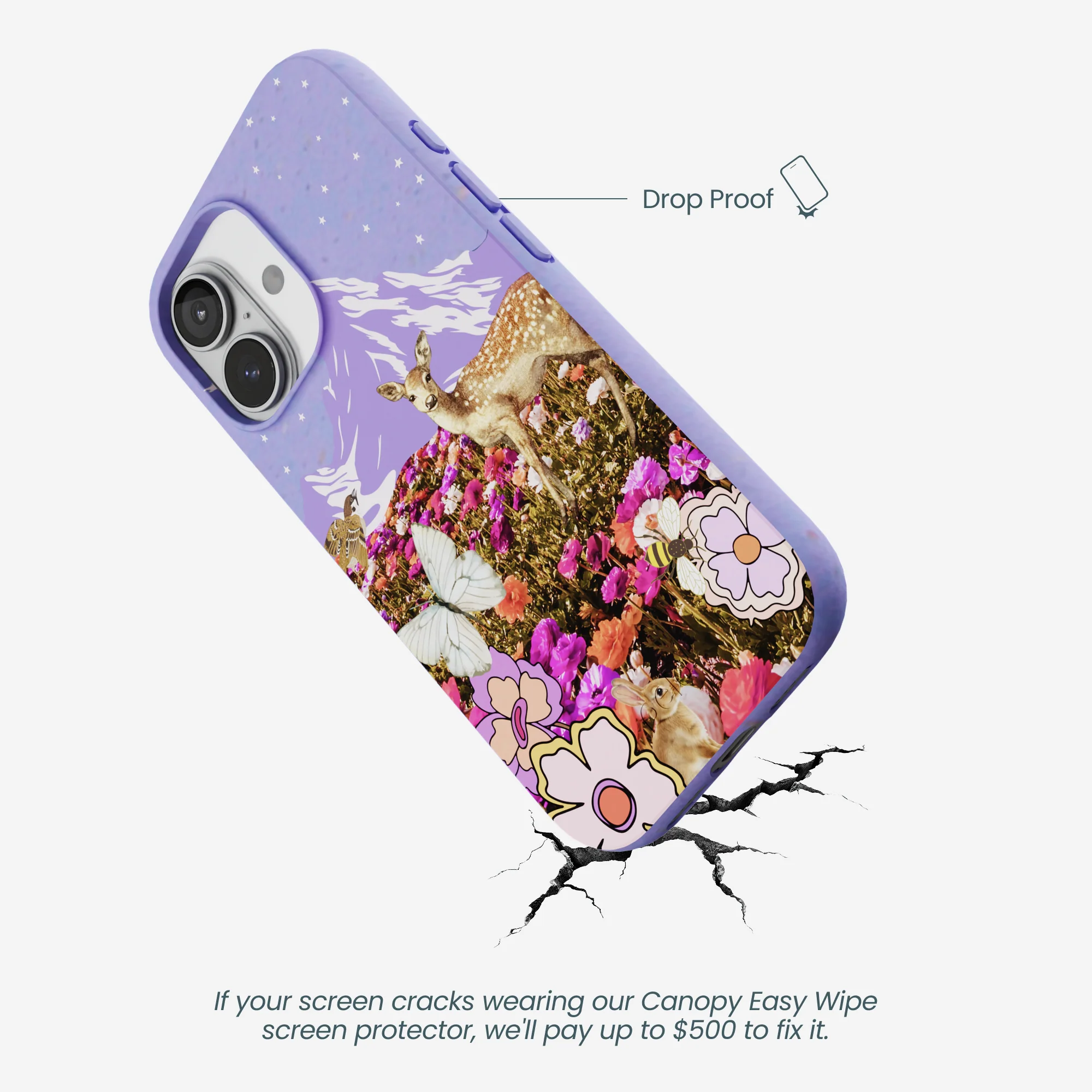 Lavender Deer Meadow iPhone 17 Case - Image 5