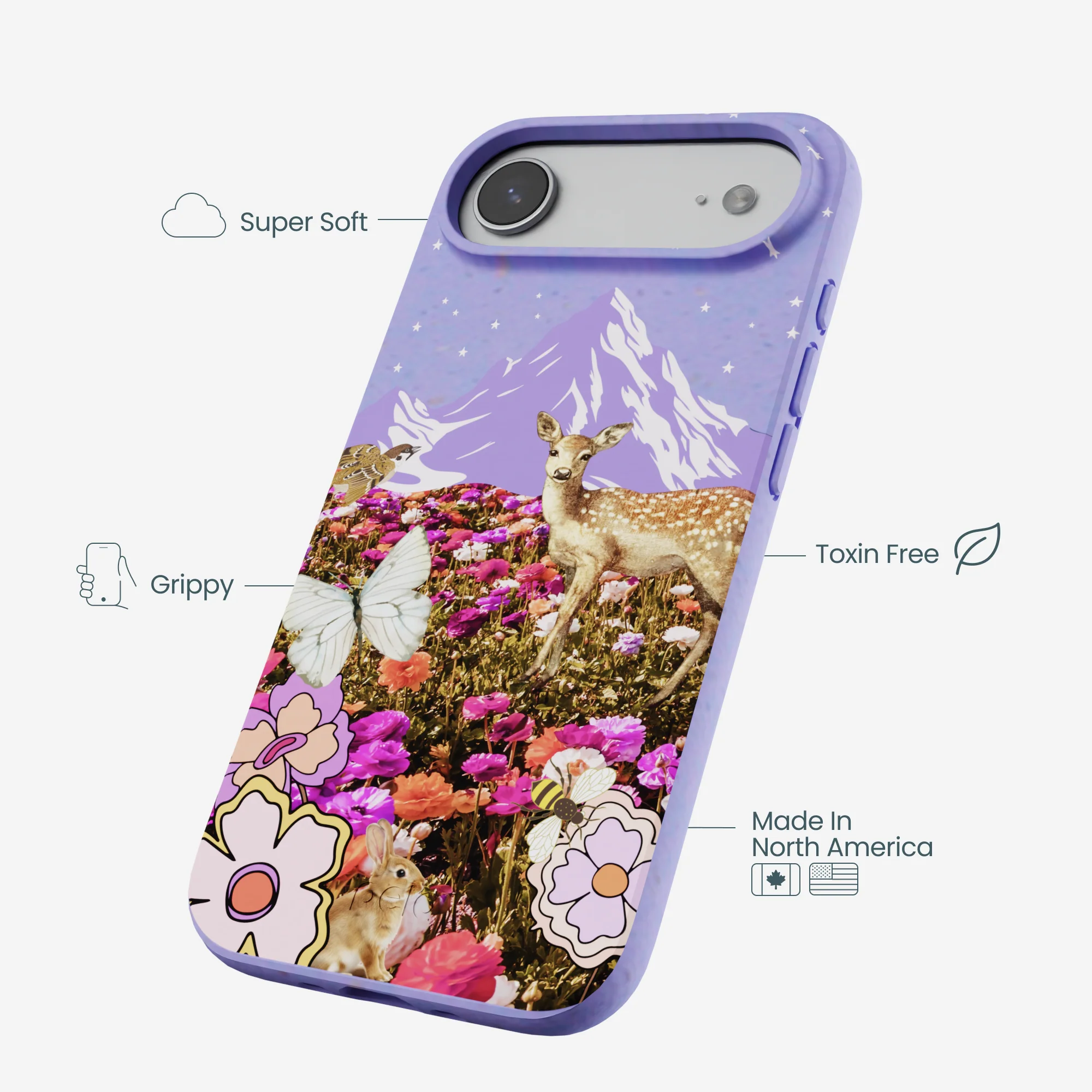 Lavender Deer Meadow iPhone Air Case - Image 4