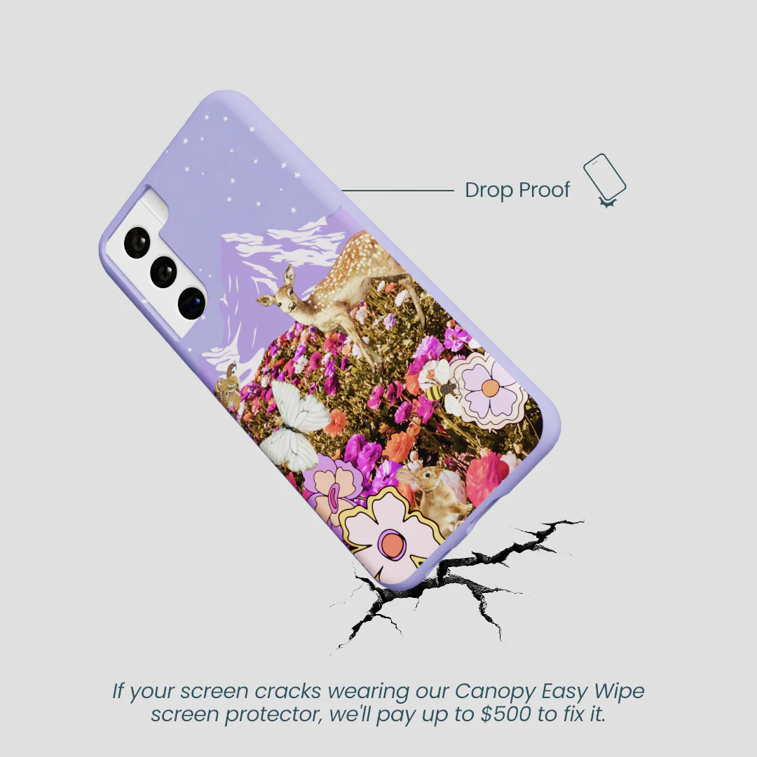 Lavender Deer Meadow Samsung Galaxy S21 Case - Image 5
