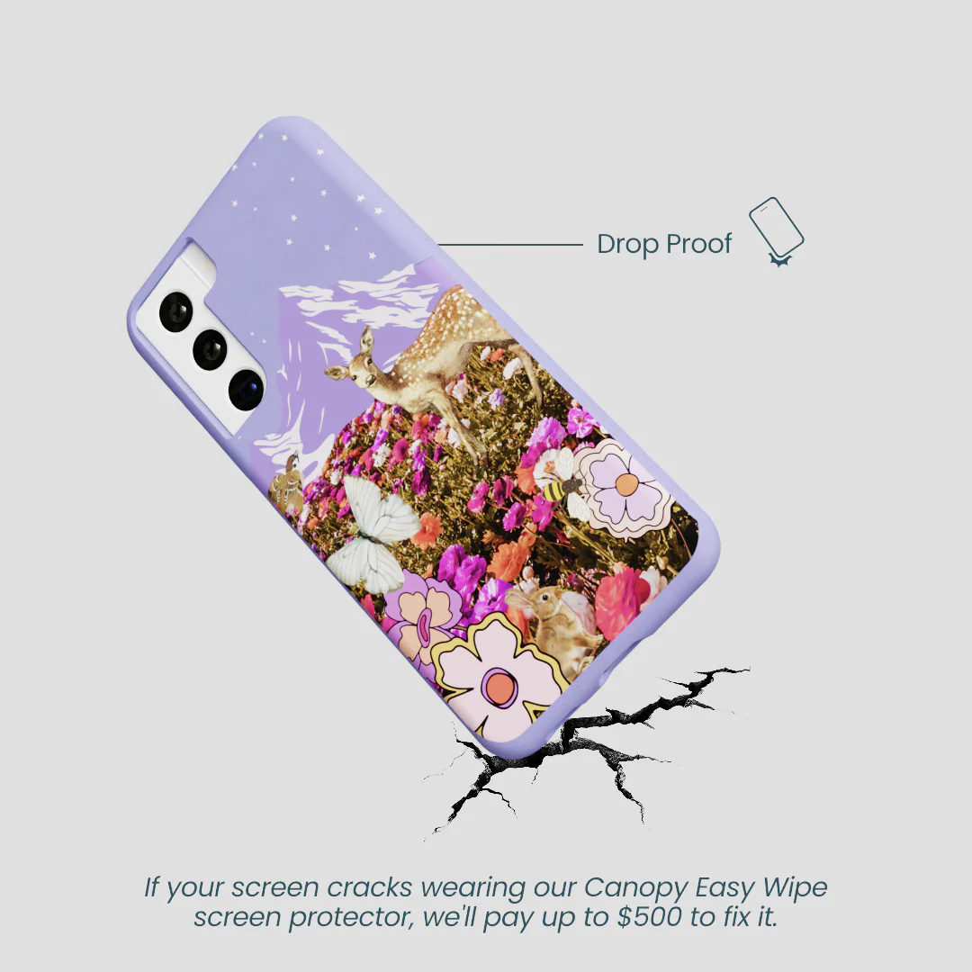 Lavender Deer Meadow Samsung Galaxy S22 Case - Image 5