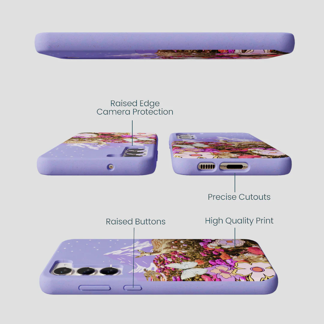 Lavender Deer Meadow Samsung Galaxy S23+(Plus) Case - Image 3