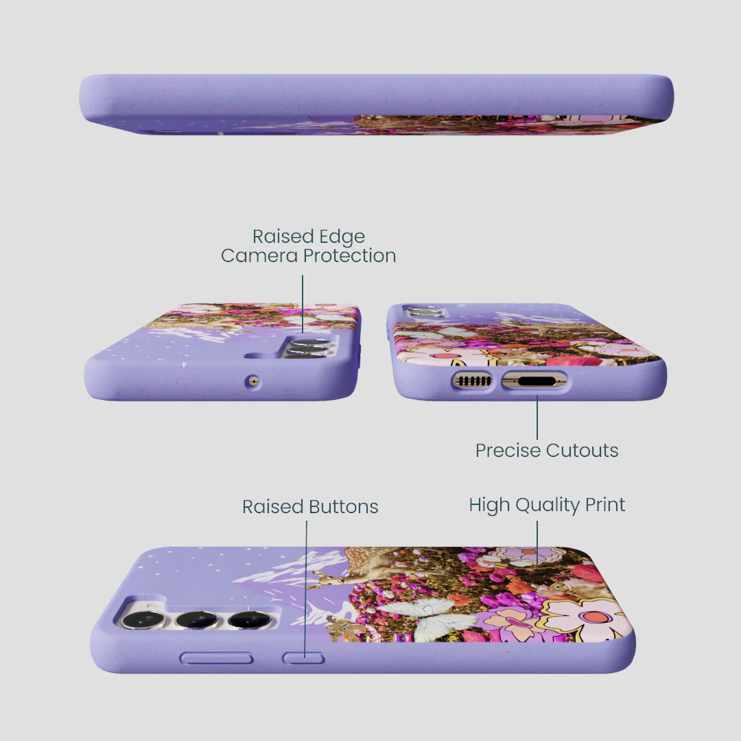 Lavender Deer Meadow Samsung Galaxy S24+(Plus) Case - Image 3