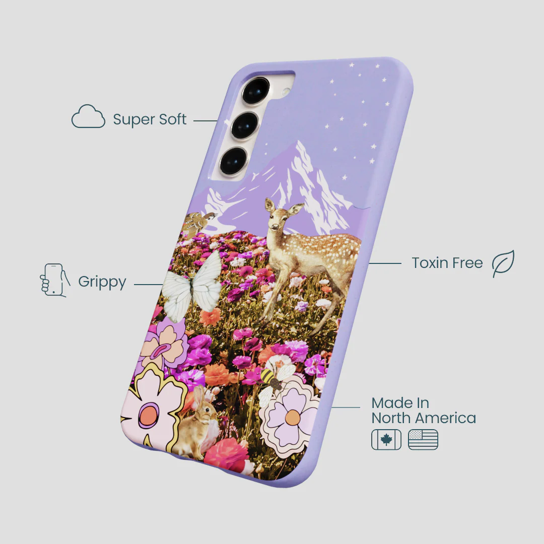 Lavender Deer Meadow Samsung Galaxy S24+(Plus) Case - Image 4