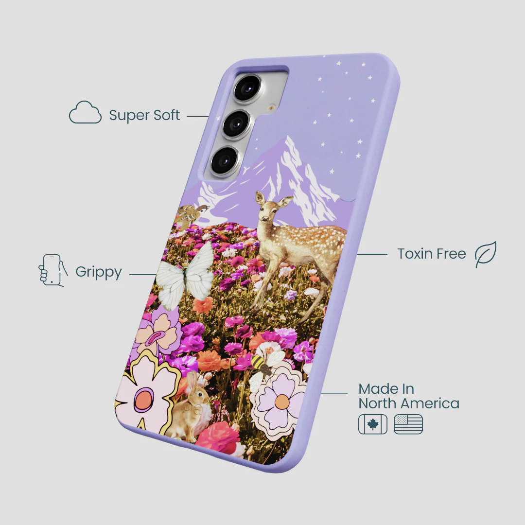 Lavender Deer Meadow Samsung Galaxy S25+(Plus) Case - Image 4