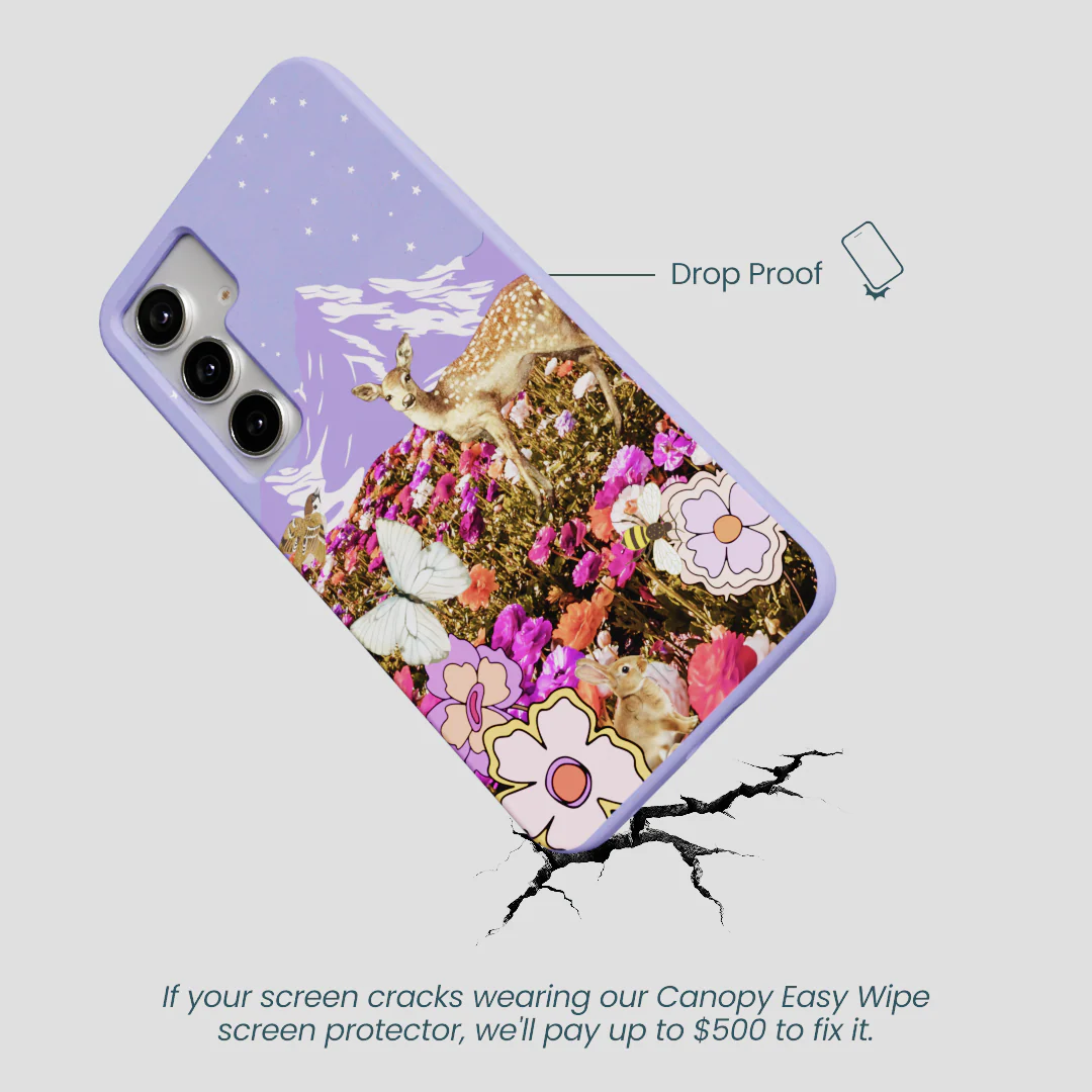Lavender Deer Meadow Samsung Galaxy S25+(Plus) Case - Image 5