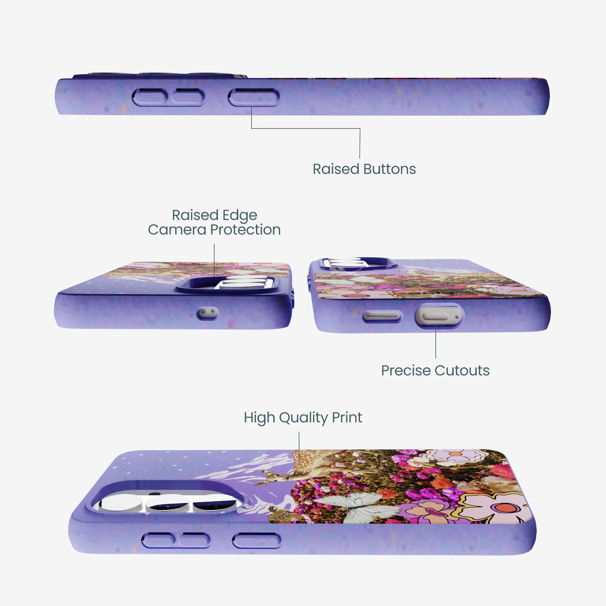 Lavender Deer Meadow Samsung Galaxy S26 Case - Image 3