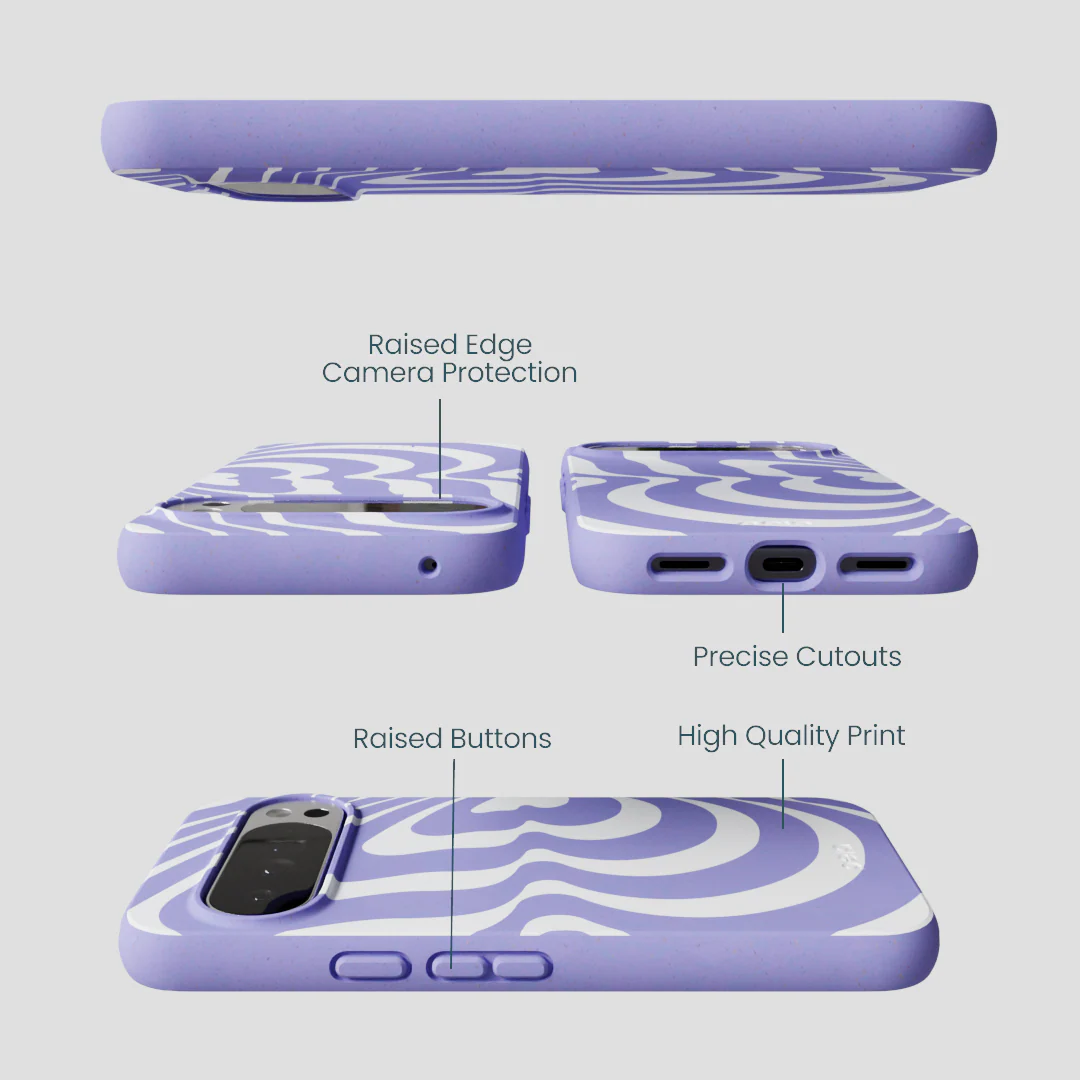 Lavender Flutter Left Google Pixel 10 Pro XL Case - Image 3