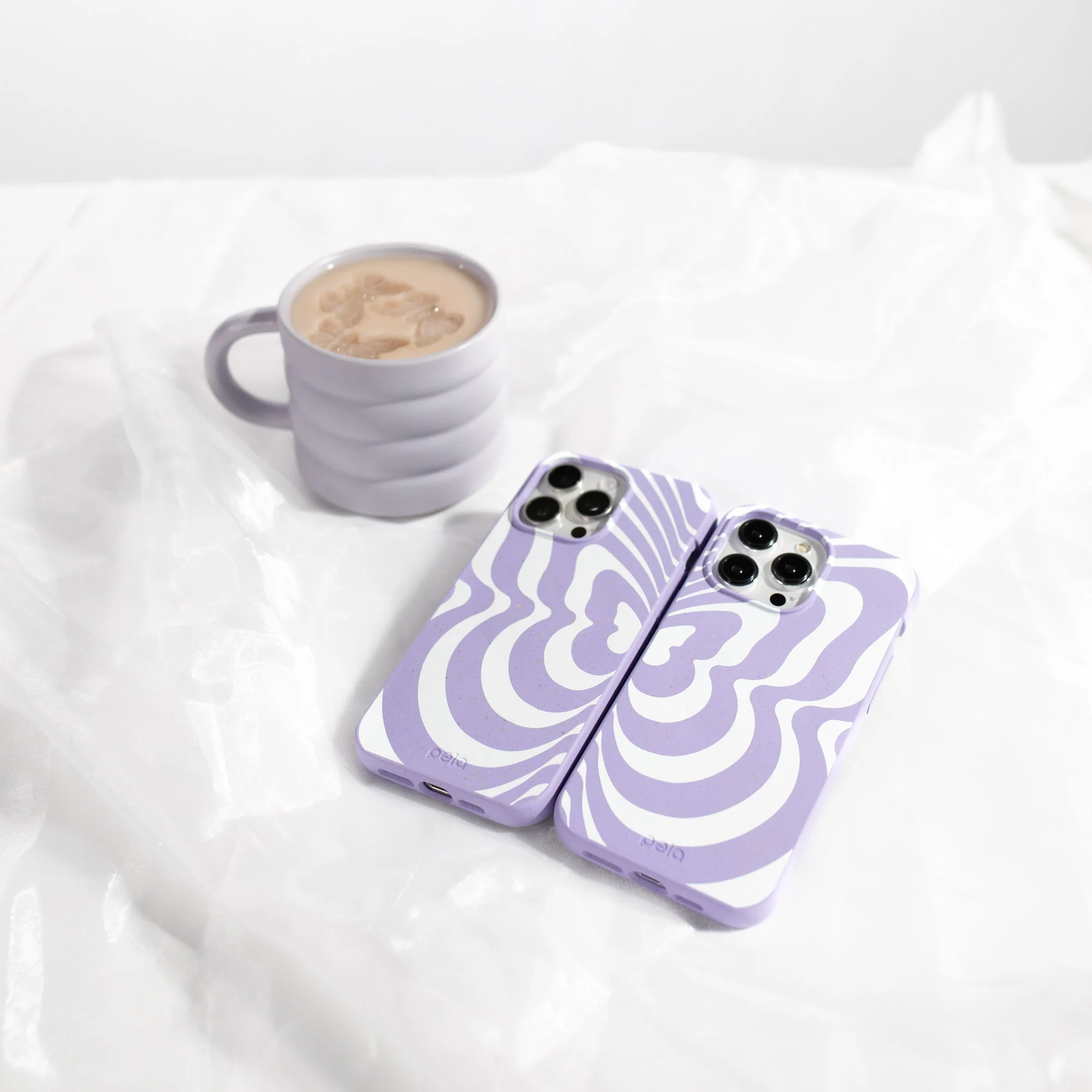 Lavender Flutter Left Google Pixel 9 Pro XL Case - Image 2