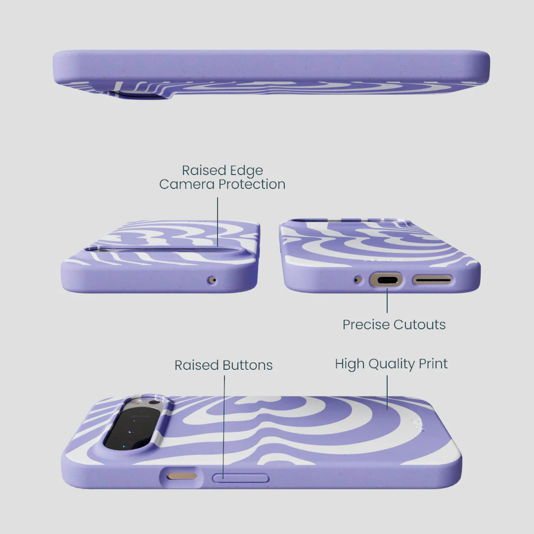 Lavender Flutter Left Google Pixel 9 Pro XL Case - Image 3