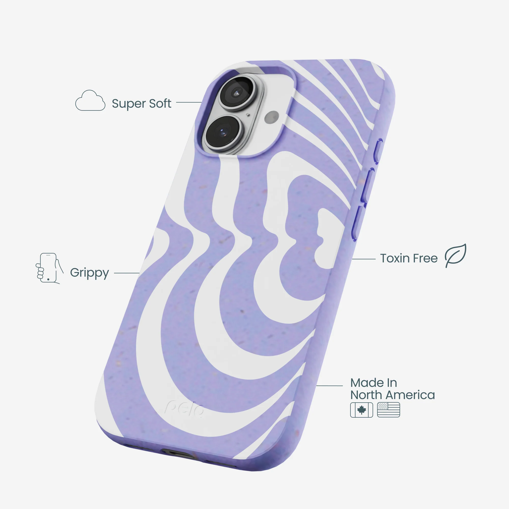 Lavender Flutter Left iPhone 17 Case - Image 4