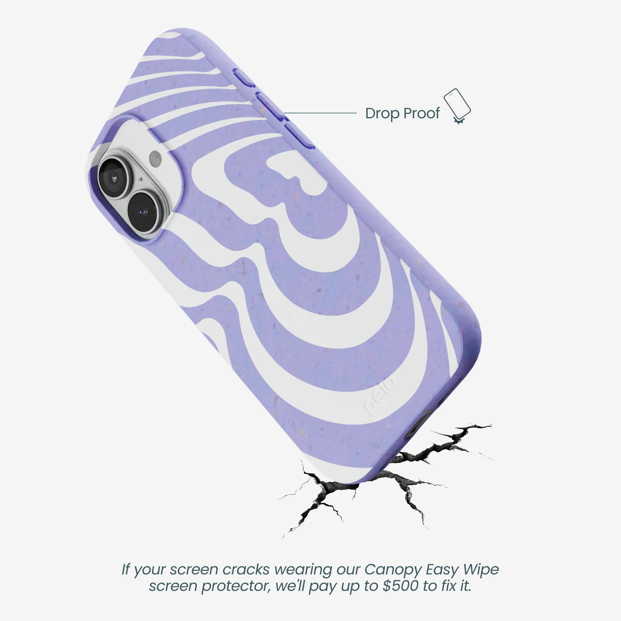 Lavender Flutter Left iPhone 17 Case - Image 5